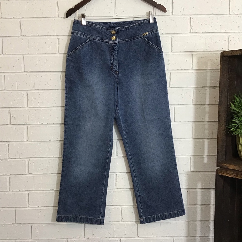 St. John Sport Denim Crop Denim Jeans Pants